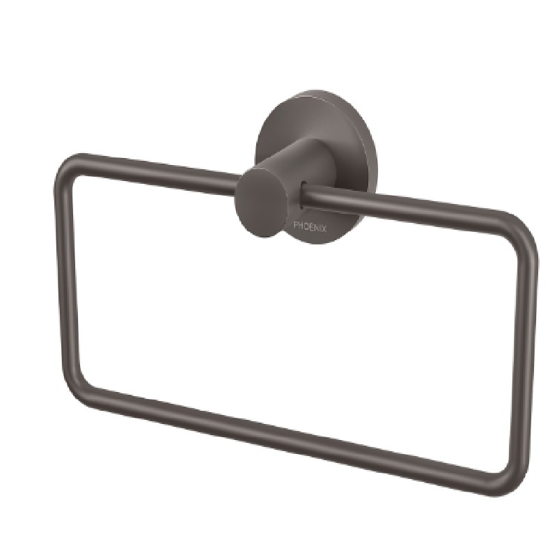 RADII HAND TOWEL HOLDER ROUND PLATE GUN METAL