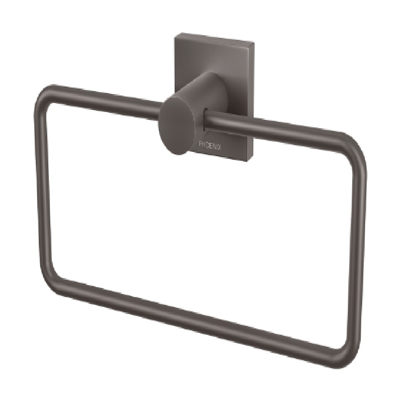 RADII HAND TOWEL HOLDER SQUARE PLATE GUN METAL