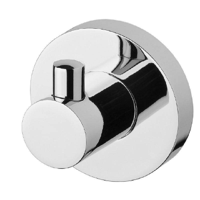 RADII ROBE HOOK ROUND PLATE CHROME