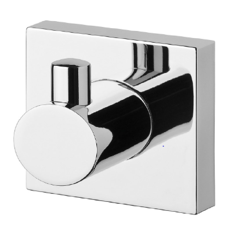 RADII ROBE HOOK SQUARE PLATE CHROME