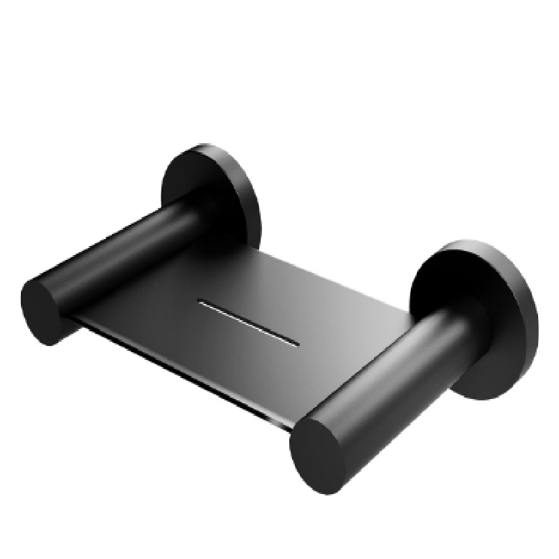 RADII SOAP DISH ROUND PLATE MATTE BLACK