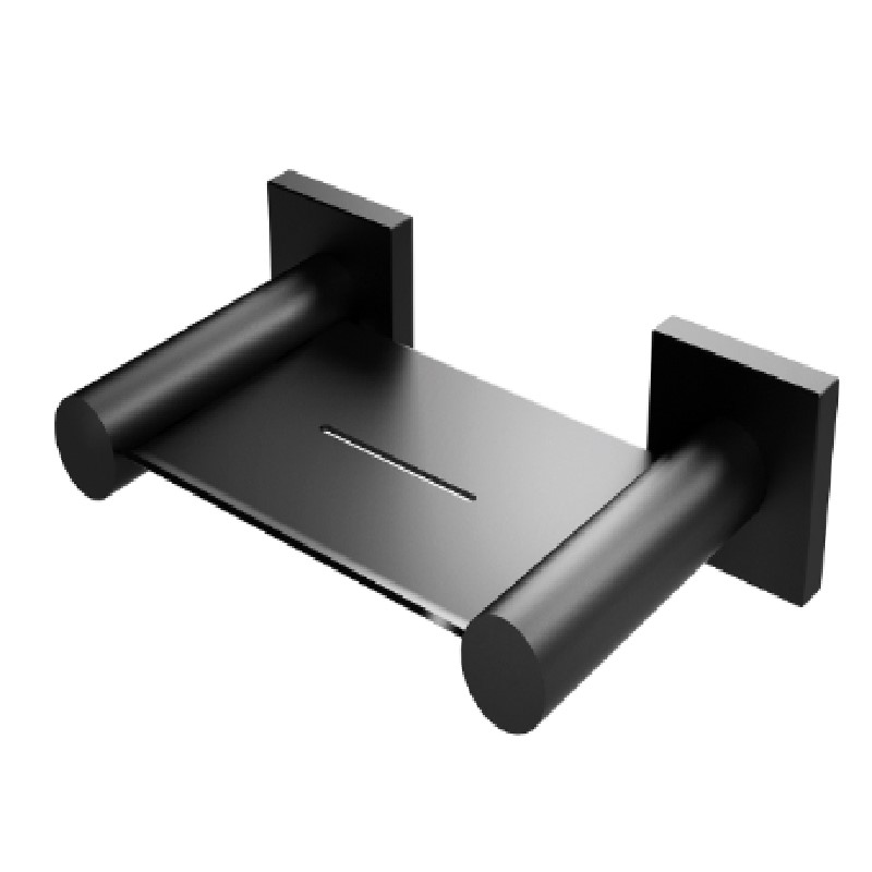 RADII SOAP DISH SQUARE PLATE MATTE BLACK