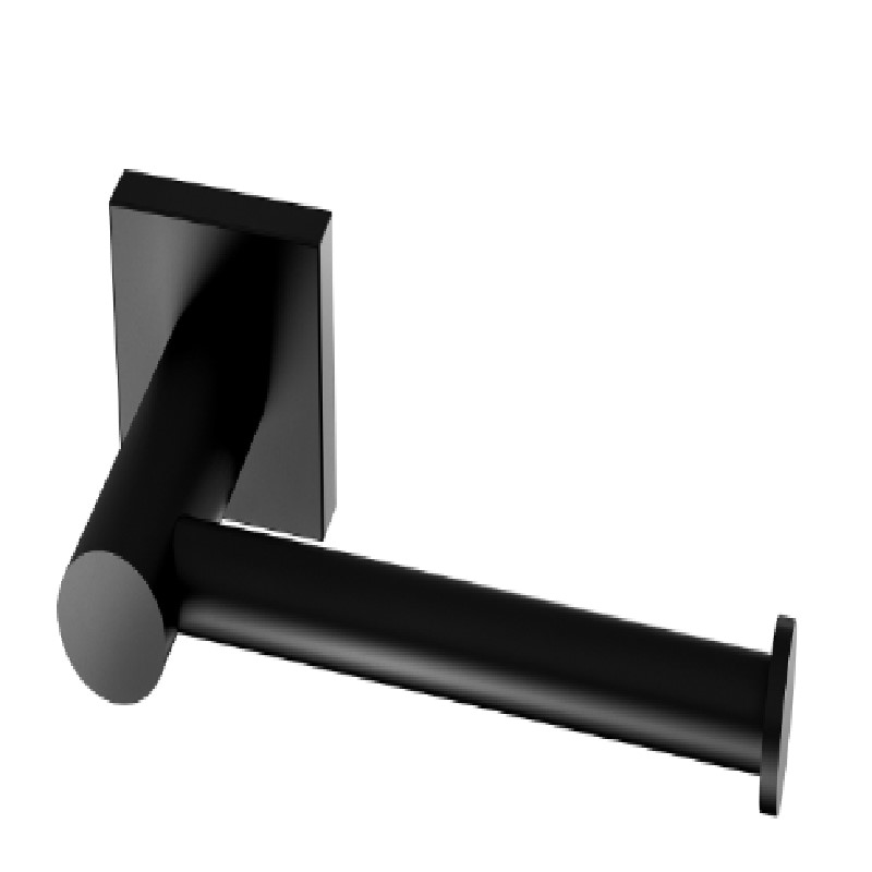 RADII TOILET ROLL HOLDER SQUARE PLATE MATTE BLACK