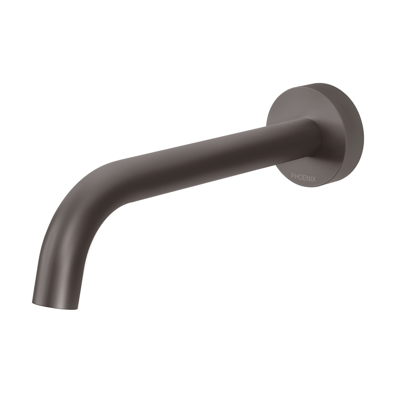VIVID SLIMLINE CURVED 180MM BASIN OUTLET GUN METAL