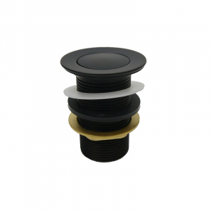 Bekken 32mm Standard Pop Up Waste No Overflow Black