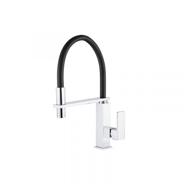 Bekken 007 Square Pull Down Sink Mixer Chrome