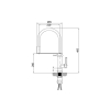 Bekken 008 Pullout Mixer Chrome Black