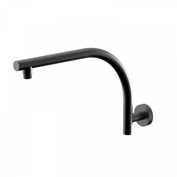 Bekken Corfu Curved Shower Arm 400mm Black