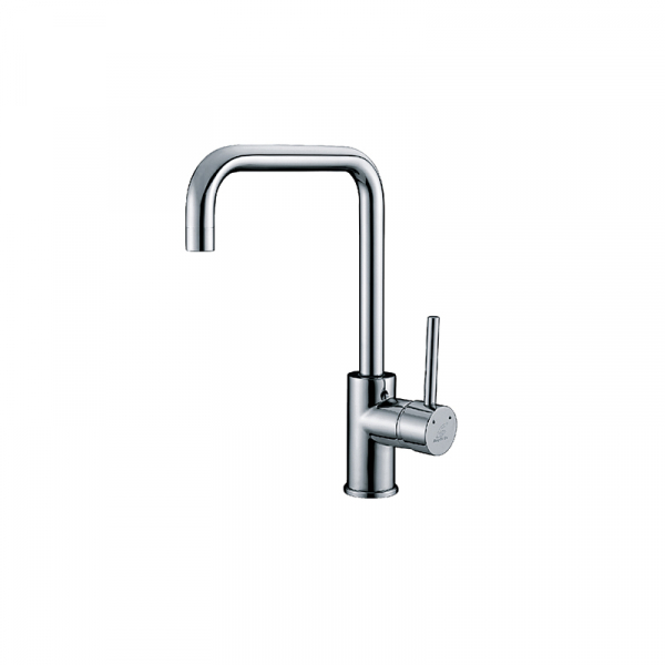 Bekken Corfu Rectangular Gooseneck Sink Mixer Chrome
