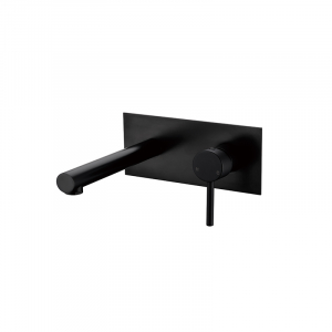 Bekken Corfu Wall Bath Basin Mixer Black