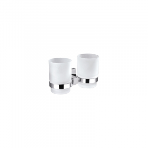 Bekken Daska Double Tumbler Holder Chrome