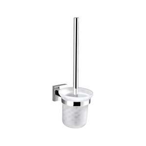Bekken Daska Glass Toilet Brush Holder Chrome