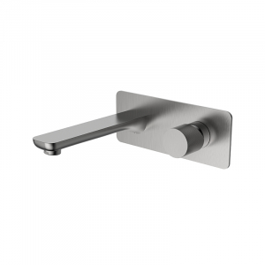 Bekken Daska Progressive Wall Bath Basin Mixer Brushed Nickel