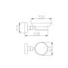 Bekken Daska Soap Dish Chrome