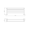 Bekken Daska Towel Rack Chrome