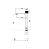 Bekken Daska Tower Basin Mixer Brushed Nickel