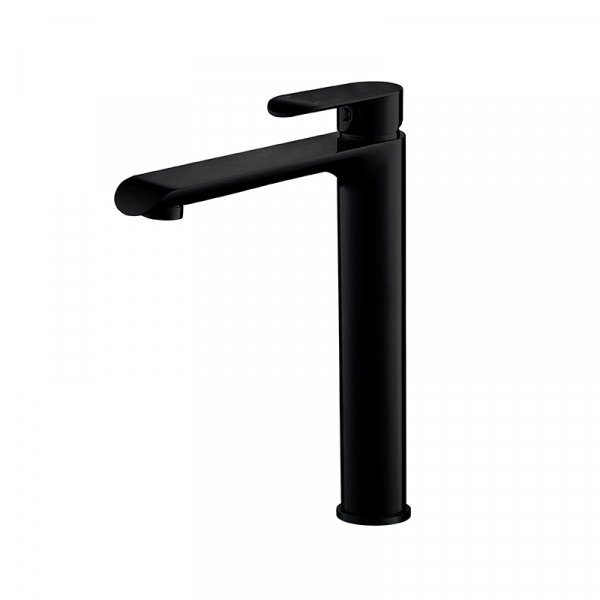 Bekken Ellipse Curve Tower Basin Mixer Black