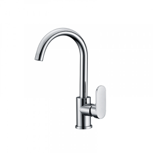 Bekken Ellipse Gooseneck Sink Mixer Chrome