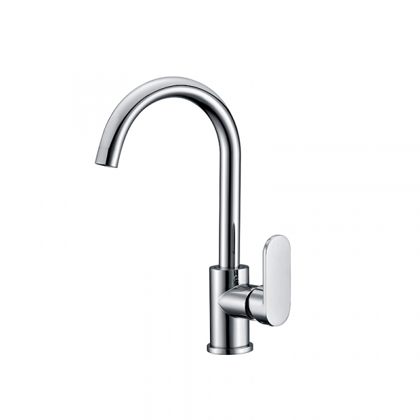 Bekken Ellipse Gooseneck Sink Mixer Chrome