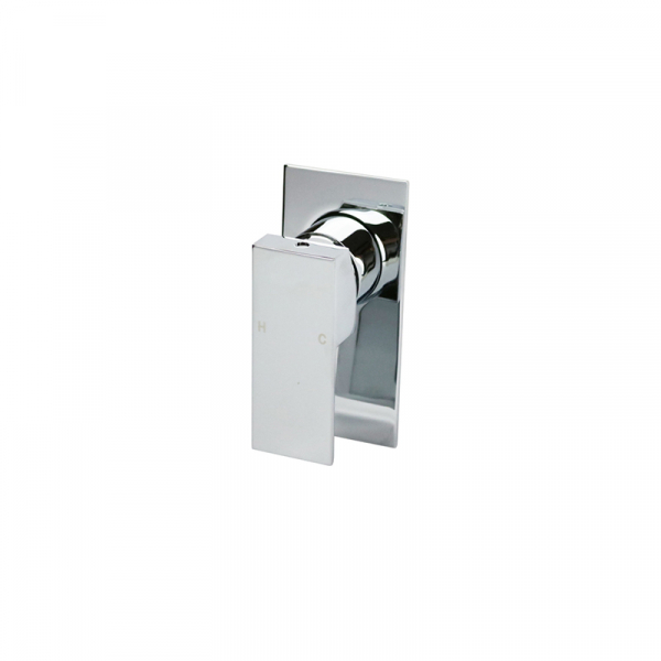 Bekken IIon Shower Mixer Rectangle Plate Chrome