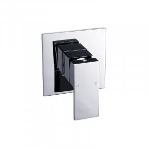 Bekken IIon Shower Mixer Square Plate Chrome