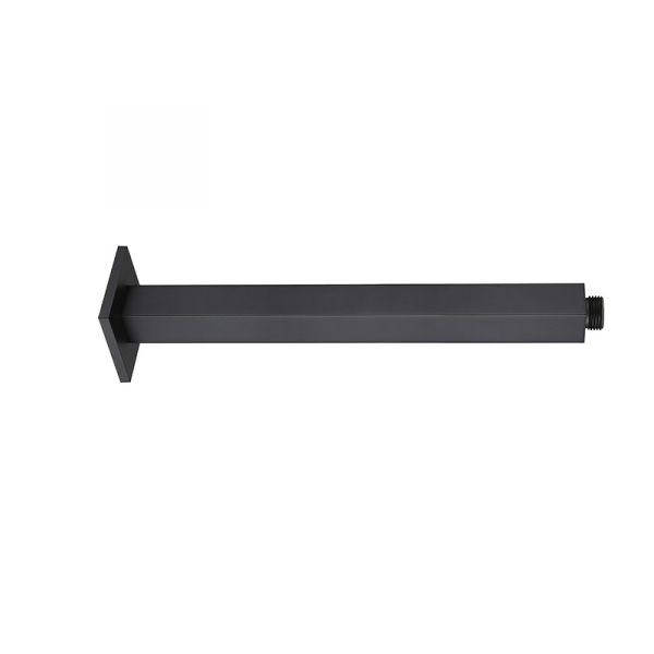Bekken IIon Square Ceiling Shower Arm 450mm Black