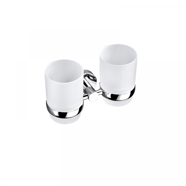 Bekken Kos Double Tumbler Holder Chrome