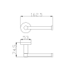 Bekken Kos Toilet Roll Holder Brushed Nickel