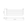 Bekken Kos Towel Rack Chrome
