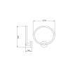Bekken Kos Towel Ring Brushed Nickel