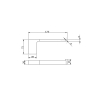 Bekken Naxos Toilet Roll Holder Brushed Nickel