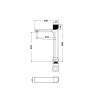 Bekken Naxos Tower Basin Mixer Brushed Nickel