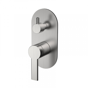 Bekken Paros Concealed Divertor Shower Mixer Brushed Nickel