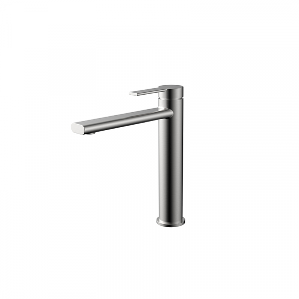 Bekken Paros Tower Basin Mixer Brushed Nickel