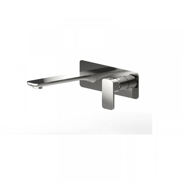Bekken Psara Basin Mixer With Outlet Brushed Nickel
