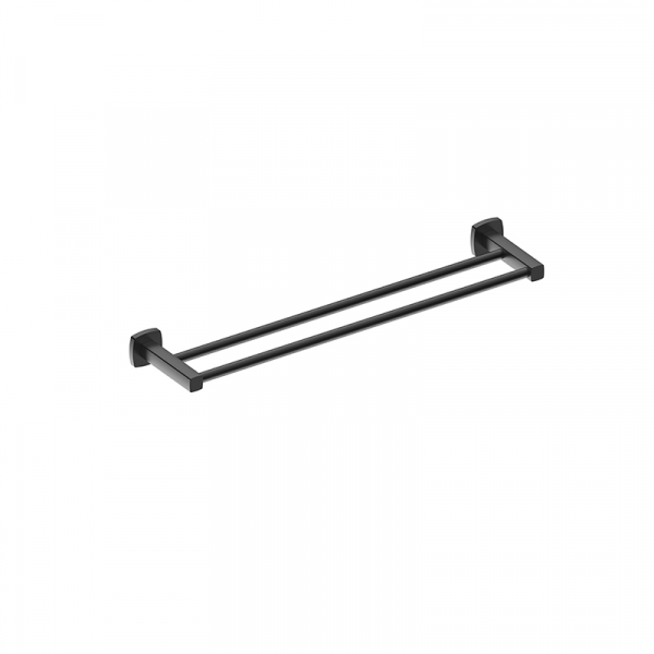 Bekken Symi Double Towel Rail 600mm Black