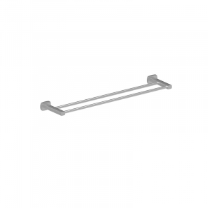 Bekken Symi Double Towel Rail 600mm Brushed Nickel