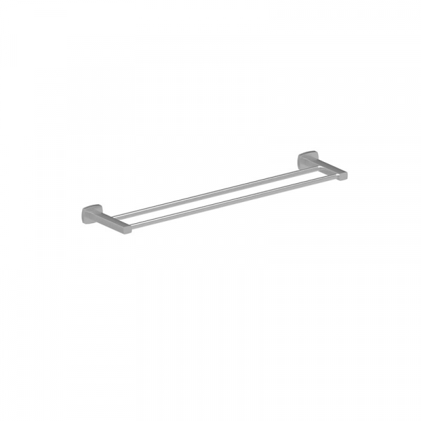 Bekken Symi Double Towel Rail 600mm Brushed Nickel