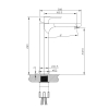 Bekken Symi Tall Basin Mixer Brushed Nickel